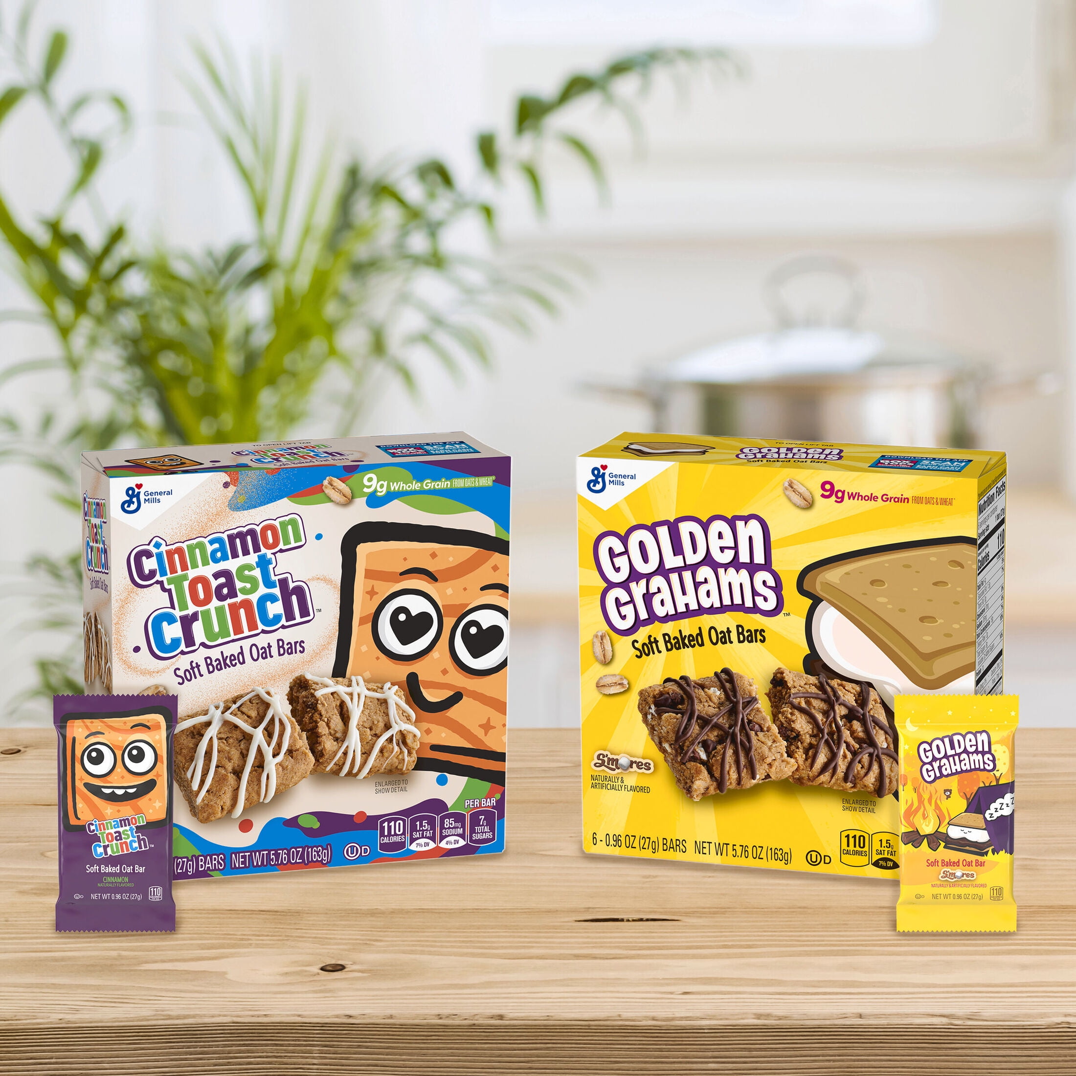 Golden Grahams S'mores Soft Baked Oat Bars, Snack Bars, 6 Ct, 5.76 oz