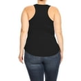 thumbnail image 3 of Women's Plus Size Basic Sleeveless Racer Back Casual Solid Cami Tank Top XL-3XL, 3 of 4
