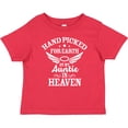 thumbnail image 3 of Inktastic Handpicked for Earth By My Auntie in Heaven with Angel Wings Boys or Girls Baby T-Shirt, 3 of 5