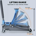 thumbnail image 3 of LARBANKE Floor Jack with Dual Pistons Quick Lift Pump,3 Ton Capacity with Durable Carbon and Steel,with Lifting Range:3.15-18.31",for Utility Vehicle, 3 of 6