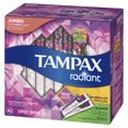 thumbnail image 4 of Tampax Radiant DuoPack (Regular and Super) Plastic Tampons, Unscented, 42 Count, 4 of 10