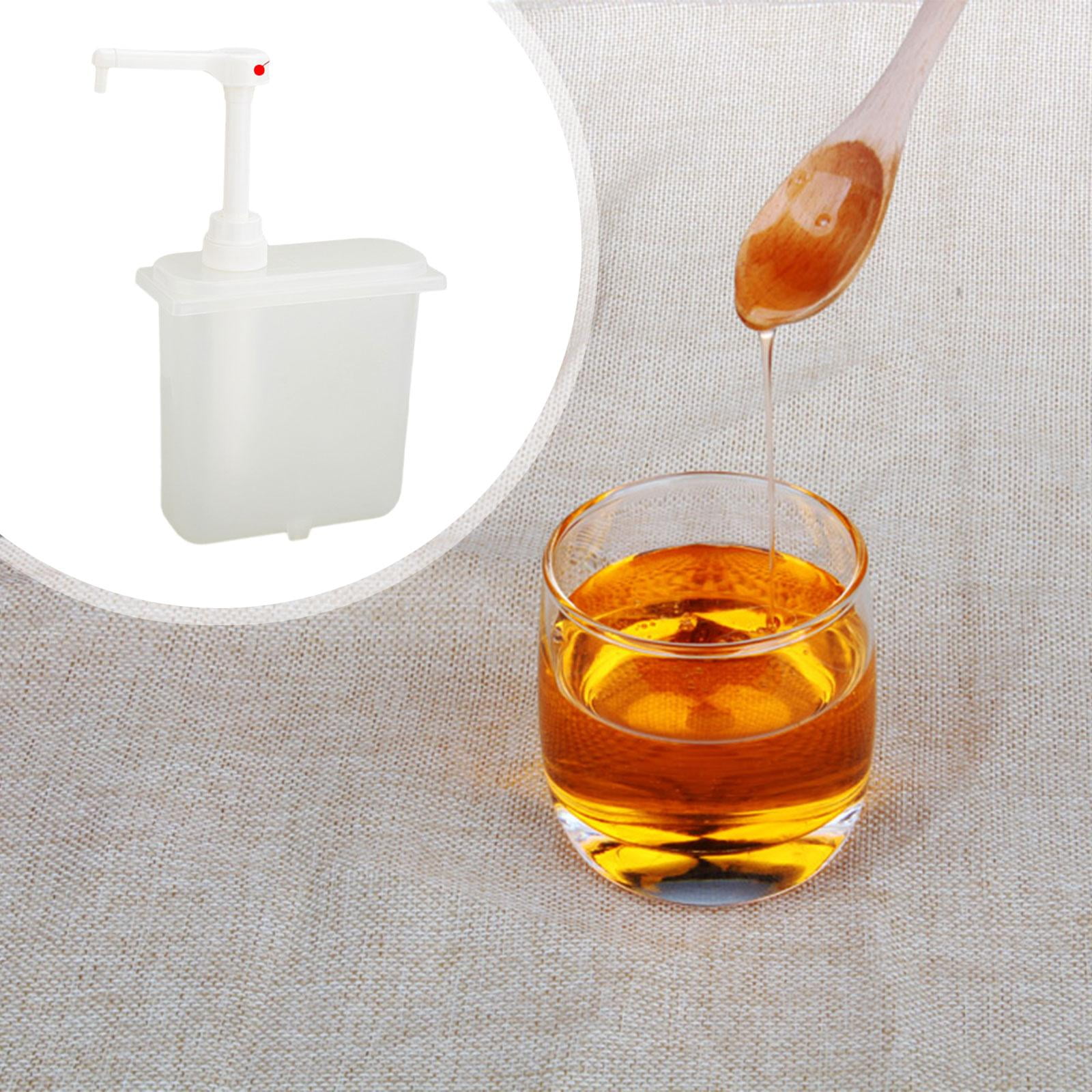 Baoblaze Condiment Pump Sauces Pump Bottles Salad Syrup Bottle for Kitchen Restaurant 1L