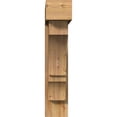 thumbnail image 2 of Ekena Millwork 8"W x 34"D x 38"H Balboa Block Rough Sawn Bracket w/ Offset Brace, Western Red Cedar, 2 of 25
