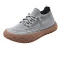 thumbnail image 2 of longantii Wide Toe Box Shoe for Women, Stretch Sock‑Like Collar, Casual Sneakers, Minimalist Outdoor Look, Lace‑Up Closure, Walking Shoes, Textured Non‑Slip Sole, Hike Work Athletic Footwear, 2 of 4