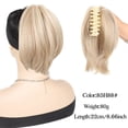 thumbnail image 2 of Extensions de Cheveux en Queue de Cheval avec Pince à Griffes Synthétiques Chignon Droit, 2 of 7