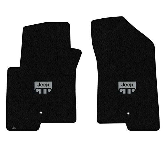 Lloyd Mats Custom Fit Floor Mats for Jeep Compass 2011.5-2016 LogoMat 2Pc Set Black
