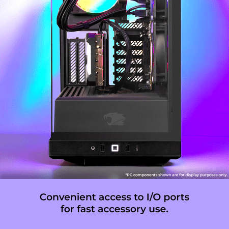 iBUYPOWER - Y40 PRO Gaming Desktop PC - AMD Ryzen 7 9800X3D, AMD Radeon RX 9070XT 16GB, 32GB DDR5 RGB,2TB NVMe - Black