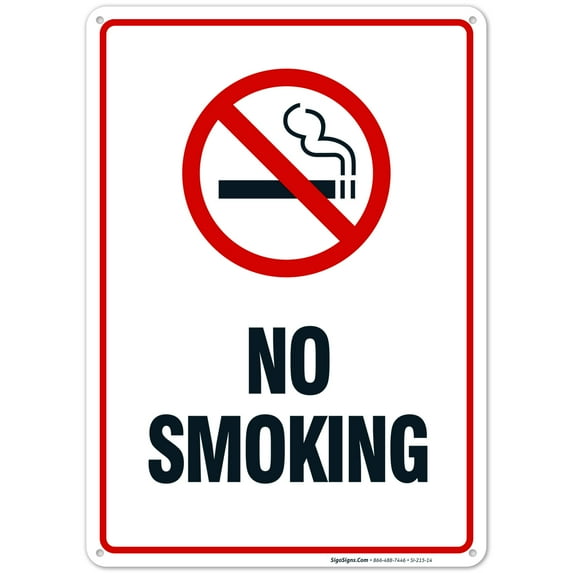 No Smoking Sign, No Smoking Metal Sign,