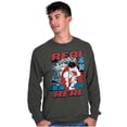 thumbnail image 5 of Cool Kanji Street Fighter Retro Ryu Unisex Plus Size Long Sleeve Shirt Brisco Brands 5X, 5 of 6