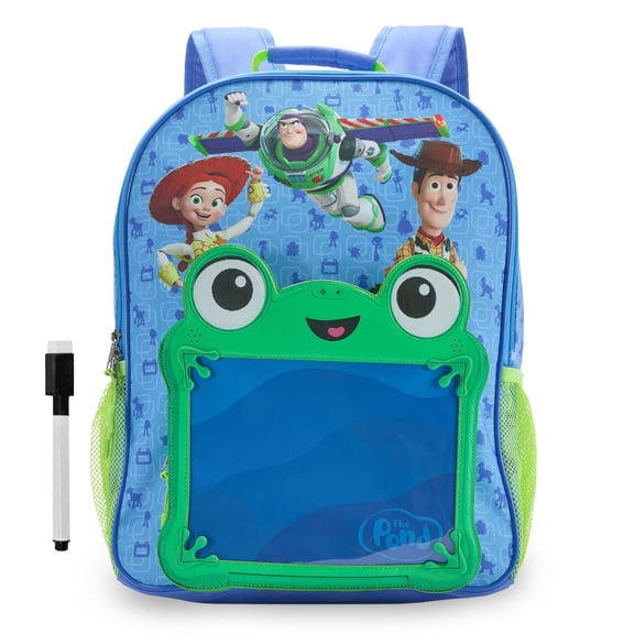 Disney Store Official Toy Story 5 Backpack - Kids Backpack with Embroidered Accents, Adjustable Straps, Zip Compartments & Mesh Pockets, Screen Art Featuring Toy Story Friends - Water Resistant
