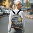 thumbnail image 7 of FORMRS Mini Backpack Purse for Women Travel Daypack Casual Shoulder Bag, Swirling Starry Sky, 7 of 7