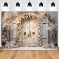 thumbnail image 4 of ckepdyeh 210cmx150cm Fondo de Navidad Tela Decoración de Puerta de Navidad Estudio Fotográfico Fondos de Fotografía para Niños, H, 4 of 8