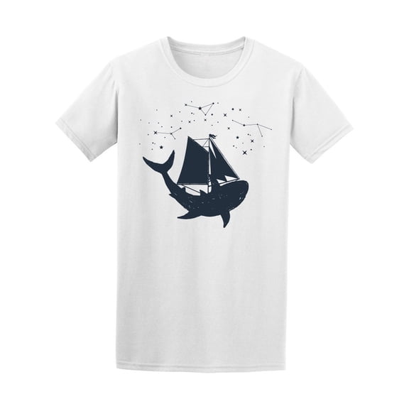 Shark, Ship And Sea Galaxy Tee Men's -Image by Shutterstock