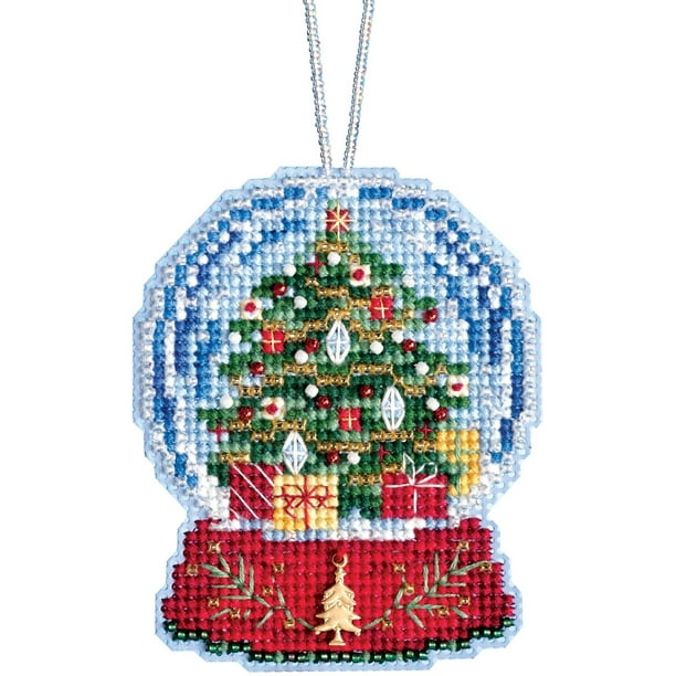 Mill Hill Counted Cross Stitch Ornament Kit 3.25"X2.5"Christmas Tree
