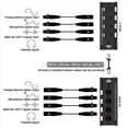 thumbnail image 2 of 4 Pair 4 Channel XLR/ Audio RJ45 Cat5/Cat6 Ethernet Extender XLR Extender Transceiver for Live Stage,4 x 4-Channel Audio/DMX Network Extender Female 4 x 4-Channel Audio/DMX Network Extender Male,Black, 2 of 6