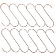 thumbnail image 2 of Tiny S Hooks Practical Design Metal Hanging Hooks for Home Organization Rose Gold 12Pcs, 2 of 5