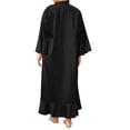 thumbnail image 5 of LilyLLL Womens Satin Silk Sexy Bride Long Kimono Robe Nightie Dress Gown Plus Size, 5 of 5
