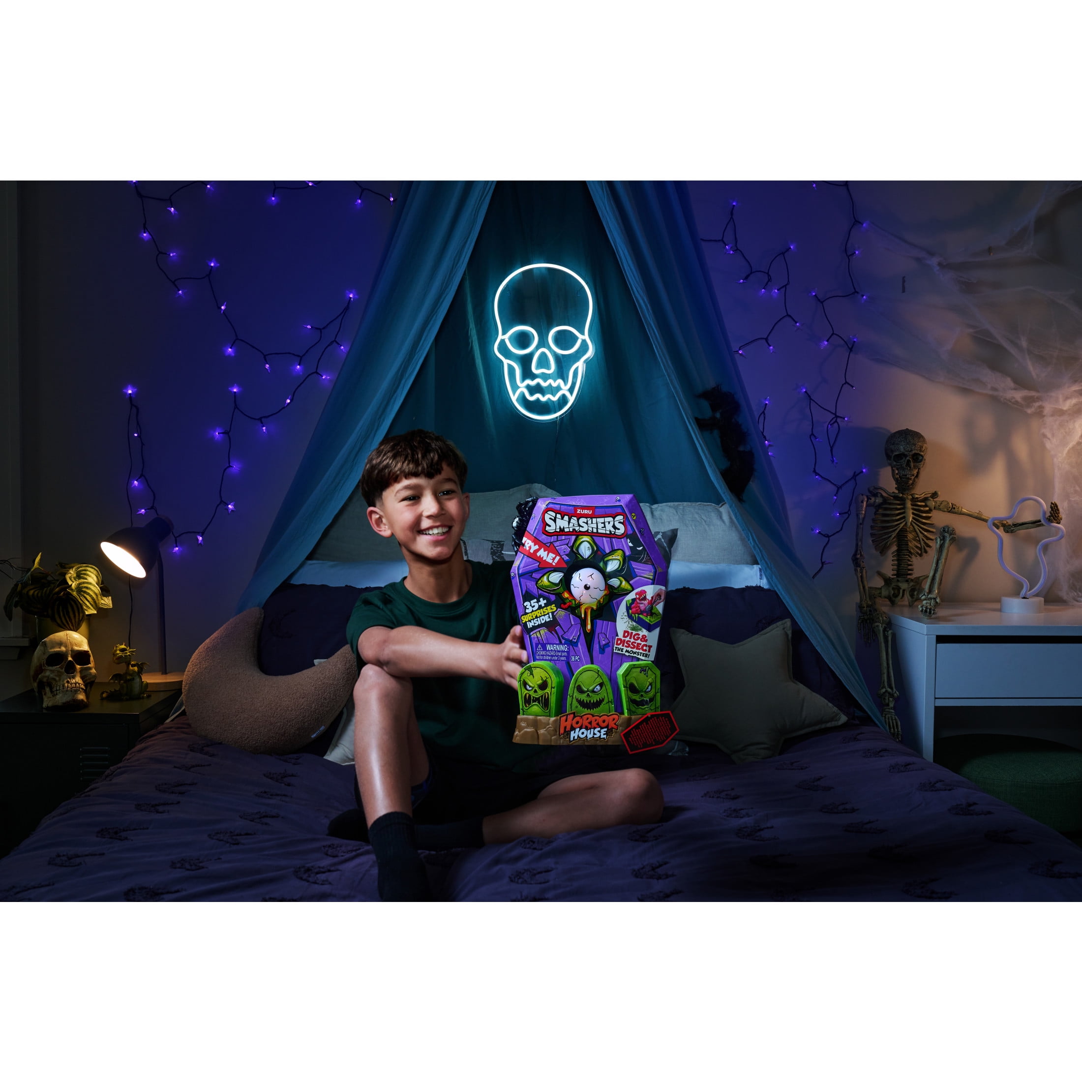 Smashers Mega Horror House by ZURU, Interactive Toy, Collectable Toy for Kids and Teens
