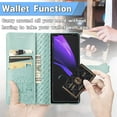 thumbnail image 6 of for Samsung Galaxy Z Fold 3 5G Cartoon Cute Wallet Case,Cat Dog Style Flip Phone Cover with ID Card Holder PU Leather Cases for Samsung Galaxy Z Fold 3 5G MG Green, 6 of 14