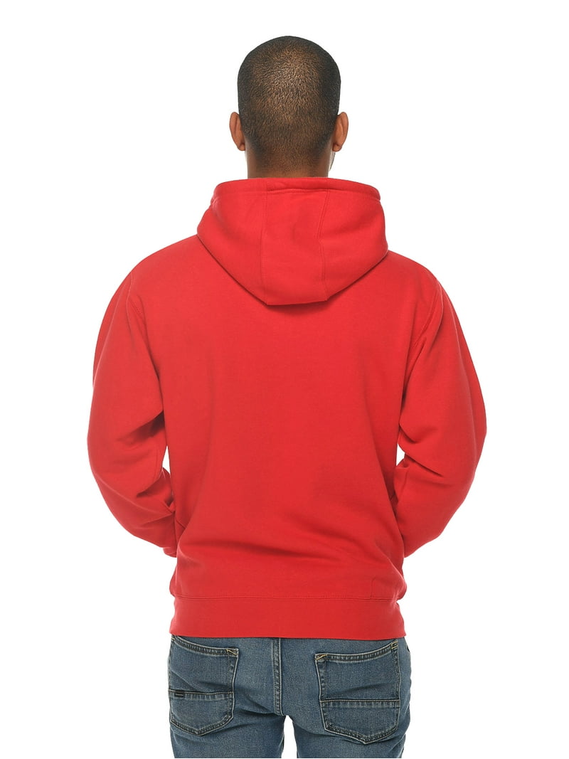 Unisex High Quality Zippered Hoodie in Red and White for Men
