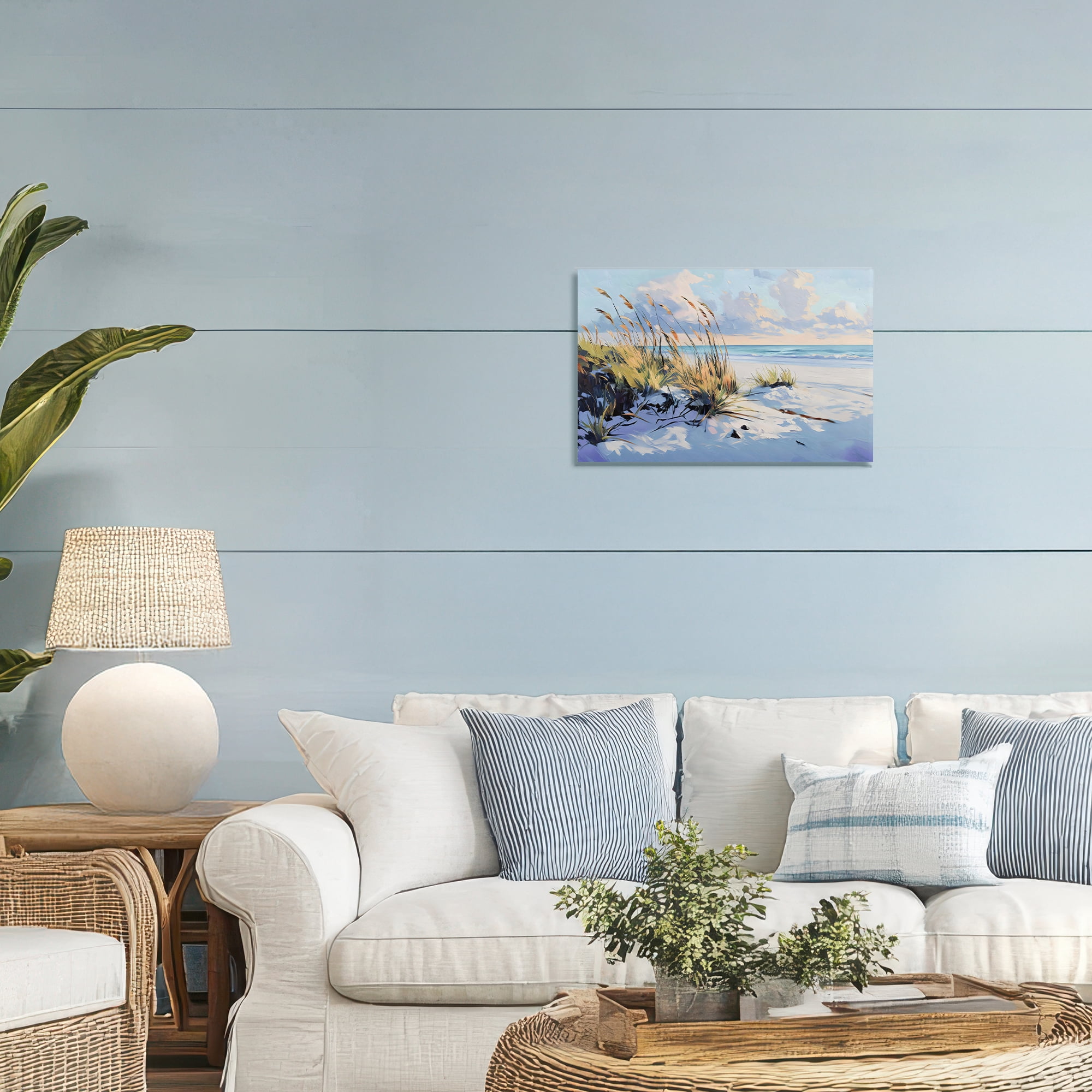Stupell Industries Grassy Sand Dunes Beach Canvas Wall Art, design by Gina Kelly