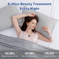 thumbnail image 3 of Aship Arc-Chill Cooling Pillow Cases, Q-Max >0.45 Jade-Infused Dual-Sided Summer Cooling Pillowcase, Smoother Skin & Frizz-Free Hair, Hidden Zipper, Machine Washable, King 20''x36'', 2 Pack Gray, 3 of 8