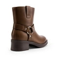 thumbnail image 3 of DREAM PAIRS Women's Ankle Booties Low Heel Biker Motorcycle Boots with Buckle Strap, 3 of 7
