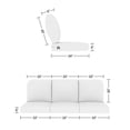 thumbnail image 5 of Covers&All Outdoor Sunbrella Sofa Seat/Back Cushion Set, UV & Fade Resistant Patio Sofa Cushions, High-Density 5" Thick Foam 3 Seat & 3 Back Cushions for Outdoor Furniture, 5 of 6