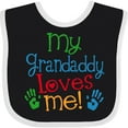 thumbnail image 3 of Inktastic My Grandaddy Loves Me Boys or Girls Baby Bib, 3 of 4