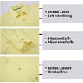 thumbnail image 3 of WARHORSEE Mens Dress Shirts Long Sleeve Performance 4-Way Stretch Wrinkle Free Casual Button Down Shirt, 3 of 9