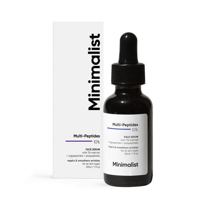 Sérum minimalista multipeptídico para rostro nocturno antienvejecimiento, 30 ml