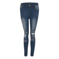 thumbnail image 6 of Awdenio Women's Jeans , Women Fashion Solid Color Pokets Hole Casual Zipper Fringe Jeans Pants On, 6 of 9
