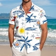 thumbnail image 3 of ZHANGDER Men's Hawaiian Shirt Short Sleeve Button Down Shirt Summer Tropical Beach Vacation Shirts, 3 of 7