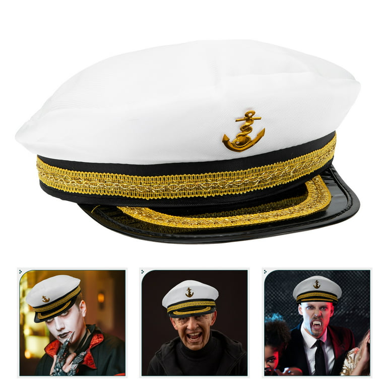HOMEMAXS Captain Hat Boat Captain Hat Sailor Hat For Men Women Party  Clothing Accessory