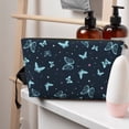 thumbnail image 5 of Picia Beautiful Butterflies Printed Leather Travel Toiletry Bag,Cosmetic Organizer, Makeup Travel Bag, Durable Travel Pouch, Compact Toiletry Bag, Travel Accessories, 5 of 6
