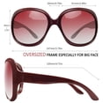 thumbnail image 2 of Gafas de sol Joopin de gran tamaño, polarizadas, elegantes, color burdeos, para mujer, 2 of 6