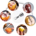 thumbnail image 5 of ZFSBZBS 2Pcs Stainless Steel Orange Peeler Easy and Quick Peeling Long Handle Orange Citrus Peeler Tool Triangle Shovel and Serrated Shovel Orange Peeler Creative Kitchen Gadgets, 5 of 9