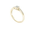 thumbnail image 2 of 1/10 Ct T.W. Diamond Cluster 10kt Yellow Gold Engagement Ring, 2 of 5