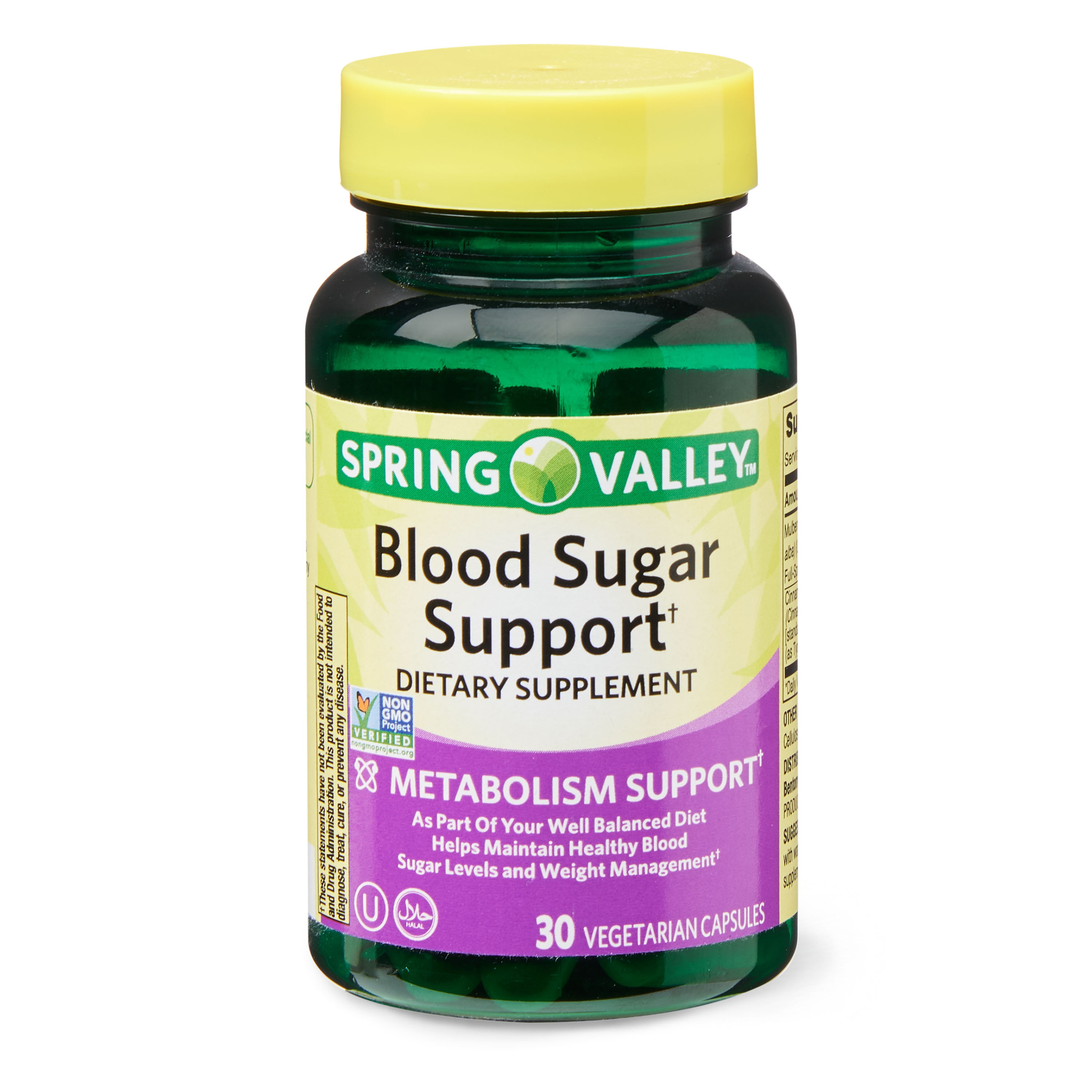 Spring Valley Blood Sugar Support* Vegetarian Capsules, 30 ...