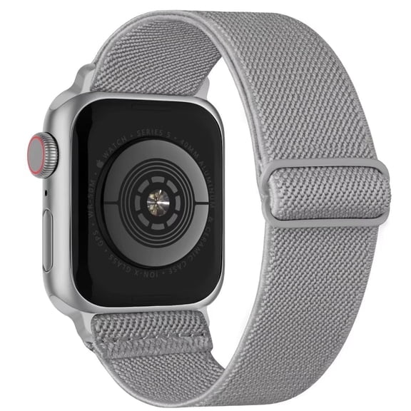 Recoppa Stretchy Nylon Solo Loop Bands Compatible with Apple Watch 38mm 40mm 41mm 42mm 44mm 45mm, Adjustable Braided Sport Elastic Straps Women Men Wristbands for iWatch Series 7/6/5/4/3/2/1 SE