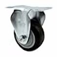 thumbnail image 3 of Polyurethane Top Plate Rigid Caster with 3 Inch Black Wheel - 300 lbs. Capacity Per Caster - Service Caster Brand, 3 of 4