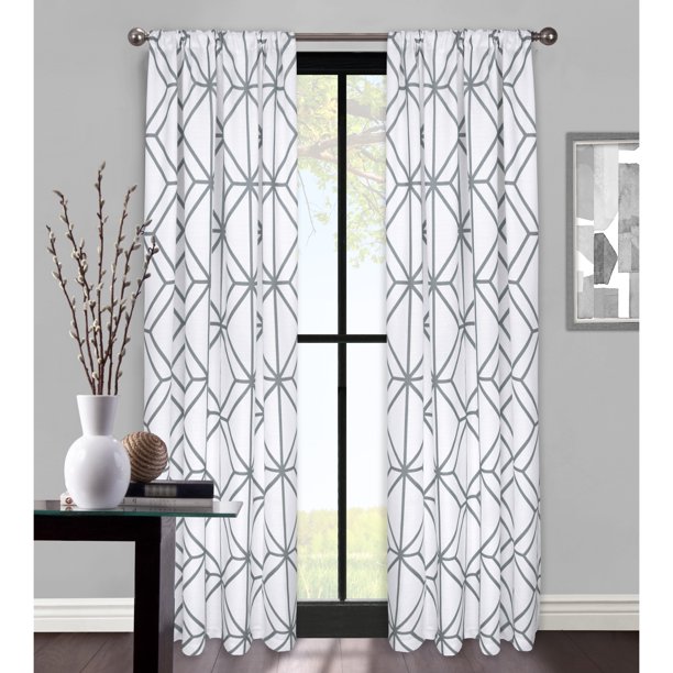 Better Homes & Gardens Rattan Lattice Window Curtain Panel - Walmart.com