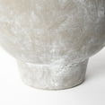 thumbnail image 4 of 10" Rustic Organic Finish Whitewash Brown Ceramic Vase, 4 of 5