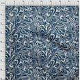 thumbnail image 4 of oneOone Cotton Silk Blue Fabric Abstract Marble Dress Material Fabric Print Fabric By The Yard 42 Inch Wide, 4 of 6