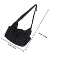 thumbnail image 2 of BESTYASH Tote De Lona Negro Resistente Y Multifuncional Para Uso Diario En Casa, 2 of 8