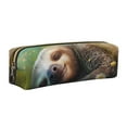 thumbnail image 1 of Balery Daisy Sleeping Sloth Estuche de Lápices de Cuero Impreso, Estuche para Suministros de Arte, Estuche de Lápices con Cremallera, Estuche de Almacenamiento de Papelería, 1 of 7