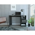 thumbnail image 4 of Cterwk 2 Shelf 1 Drawer Writing Desk, Dark Gray, 4 of 7