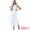 White, variant on DARING DIVA Women's Sleeveless Chiffon Wide Leg Jumpsuit M Apricot
