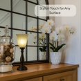 thumbnail image 4 of Rustic Bronze Table Lamp with Marbleized Alabaster Glass Lamp Shade - Antique Style Table Lamps for Living Room with Thick Glass Shade - Vintage Farmhouse Style Table Lamps for Bedroom Bronze, 4 of 9