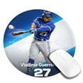 thumbnail image 3 of Toronto Baseball VG 27 Round Non-Slip Rubber 1 PC 8in Mouse Pad 3mm Thick Polyester Surface for Office Gaming PC, Bluebird Mouse Pad LS468, 3 of 7
